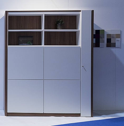Boone Studio Smart opklapbed achter kast,ruimtebesparend,tweepersoons,140x200cm,lattenbodem,vissenkom